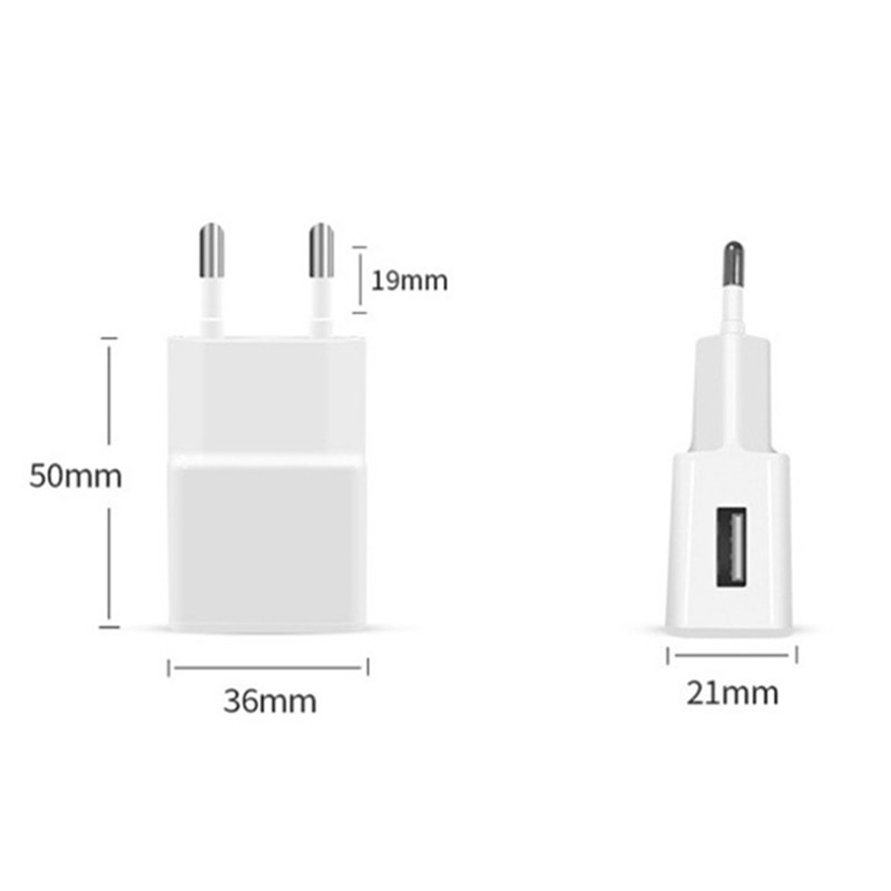 5V 2A USB Charger Dual USB Chargers Cell Phone EU Plug Power Adapter Wall Charging For iPhone Xiaomi Huawei Phone Power Adapter