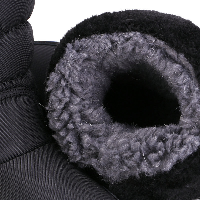 Männer Stiefel Neue Schnee Winter Schuh Großen Größe 48 Schwarz Farbe Starke Warme Pelz Einlegesohle MD Starke Sohle Freies