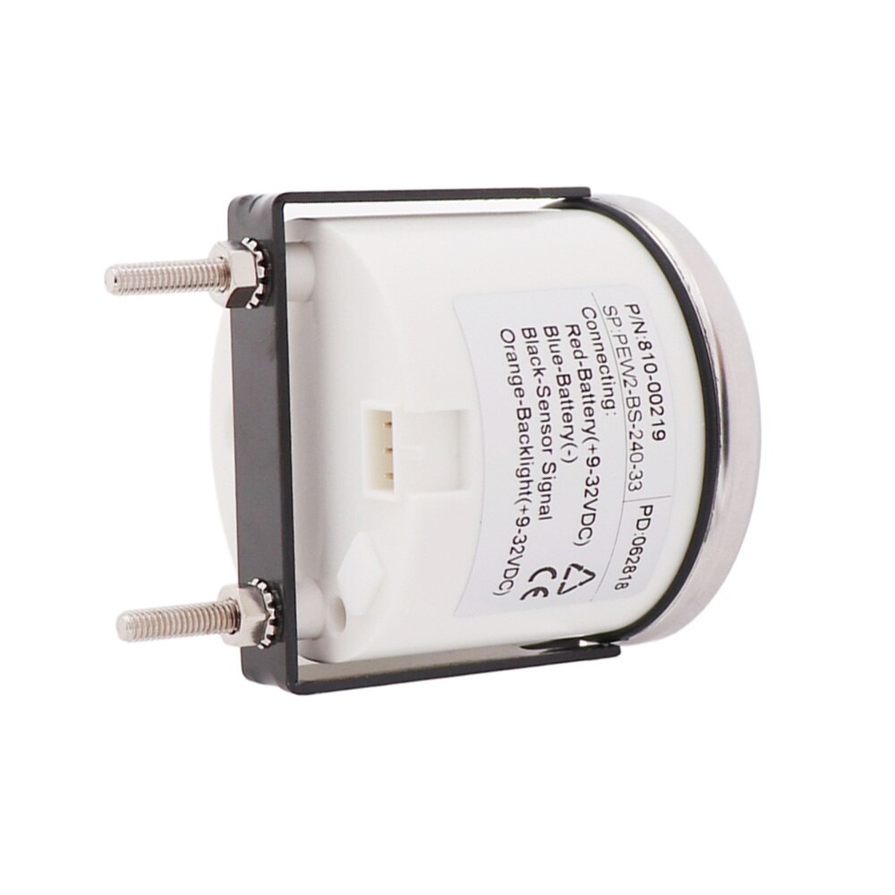 52 mm Steel Bezel Marine Digital Water Level Gauge Car Boat Water Tank Level Indicator with 0~190 ohm / 240~33 ohm Choose