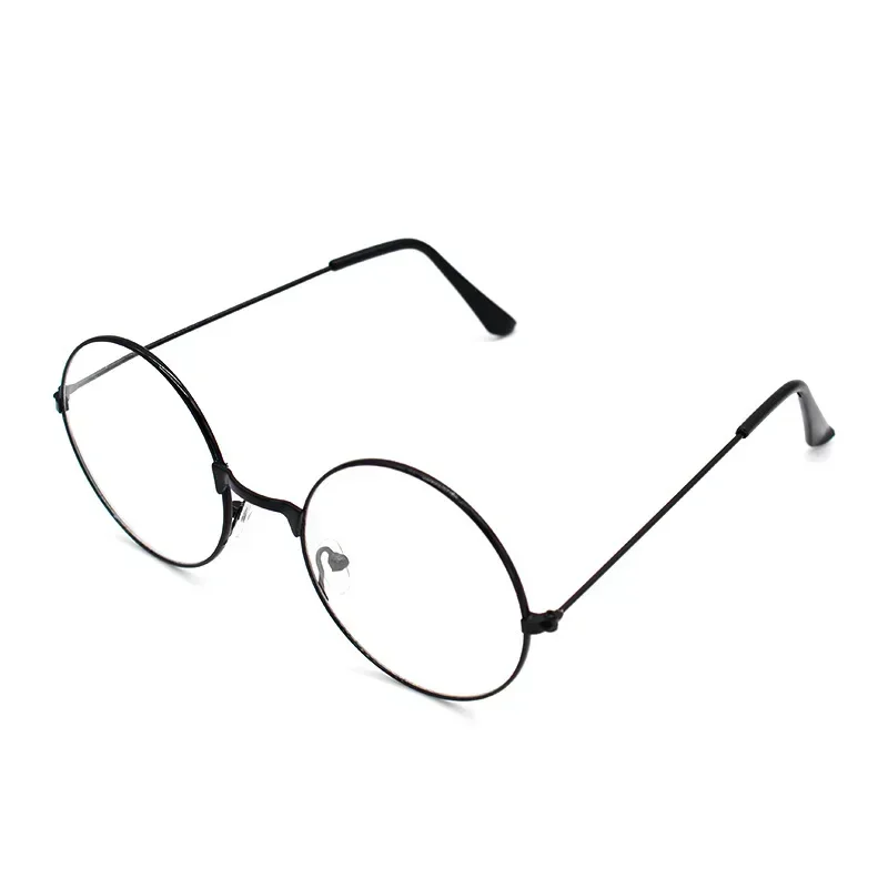 Gafas de sol redondas pequeñas Retro para mujer, lentes de sol de Metal negro, Vintage, de: Castaño