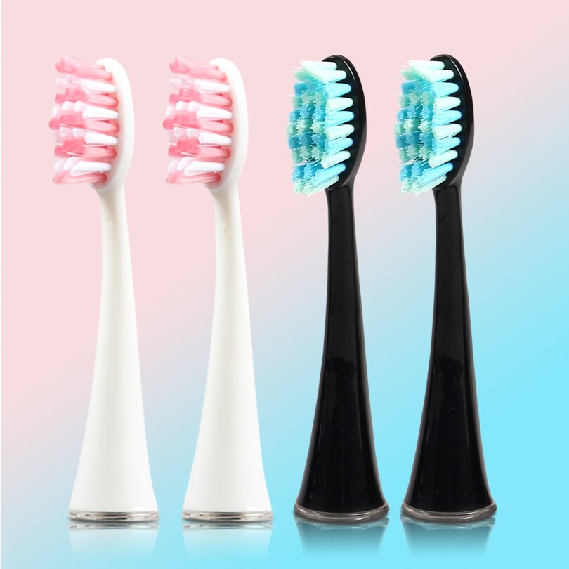 4pcs/lot SEAGO Replacement Brush Head for SG986/SG987/S1/S6/S8/S9 Soft Bristles Electric Toothbrush Heads Original Teeth Whiten