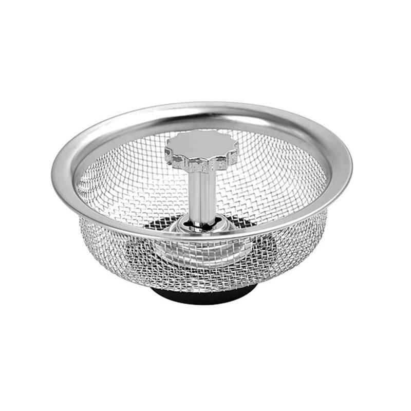Aço filtro de pia da cozinha malha cabeleireiro filtro de chão buraco dreno chuveiro filtro de cozinha malha rolha pia armadilha d j9i0: Default Title