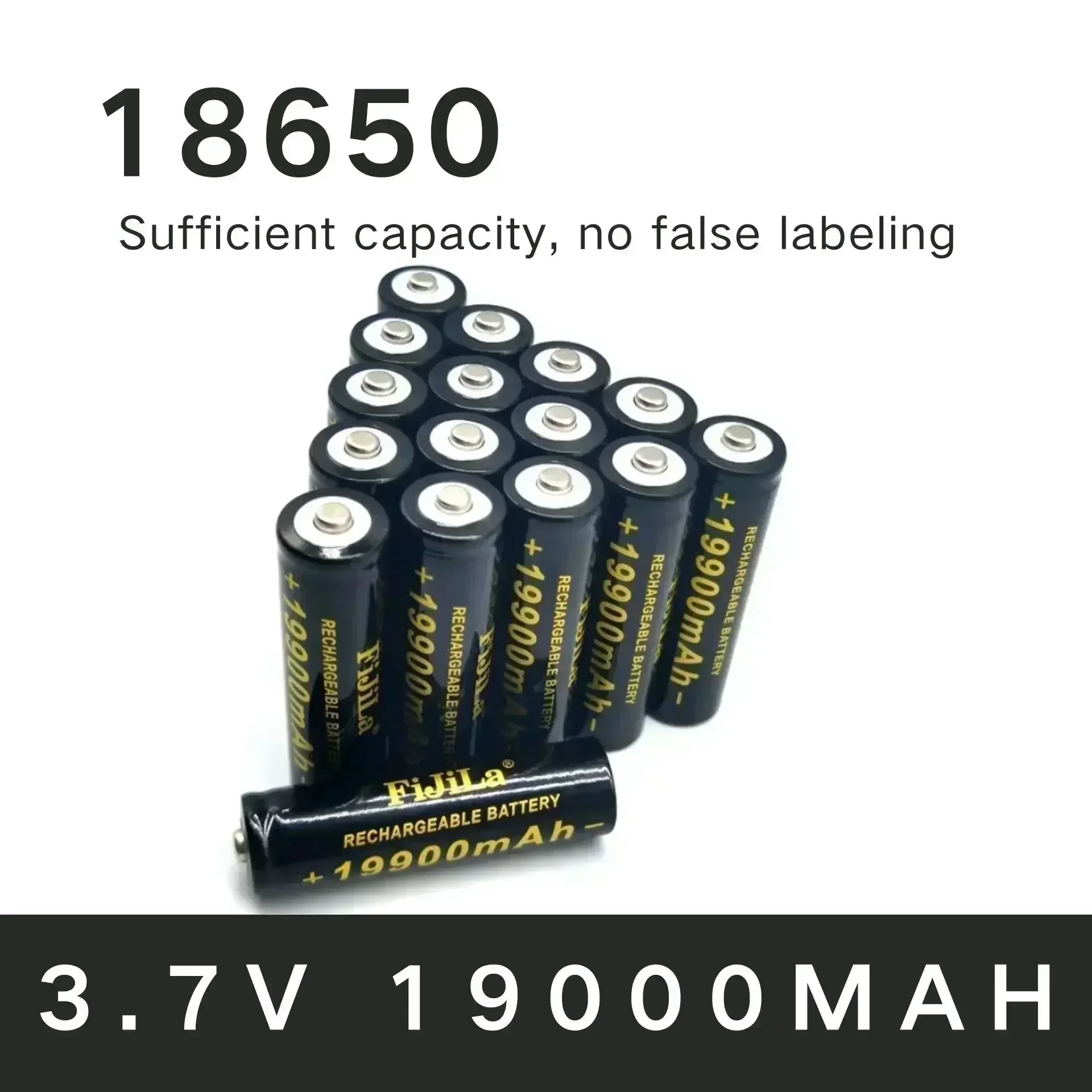 100%  märkesbatterier 3.7v 18650 19900 , laddningsbara och lämpliga för verktyg som ficklampor