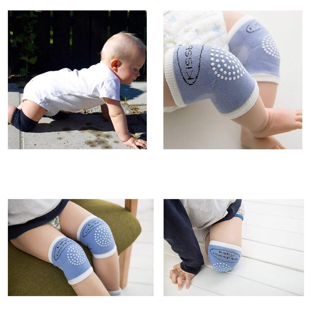 0-18 Months babys Anti-slip Knee Kneepads Protectors Crawling Anti-Slip Kneepads Crawling Knee Pads Terry Thick Mesh Breathable