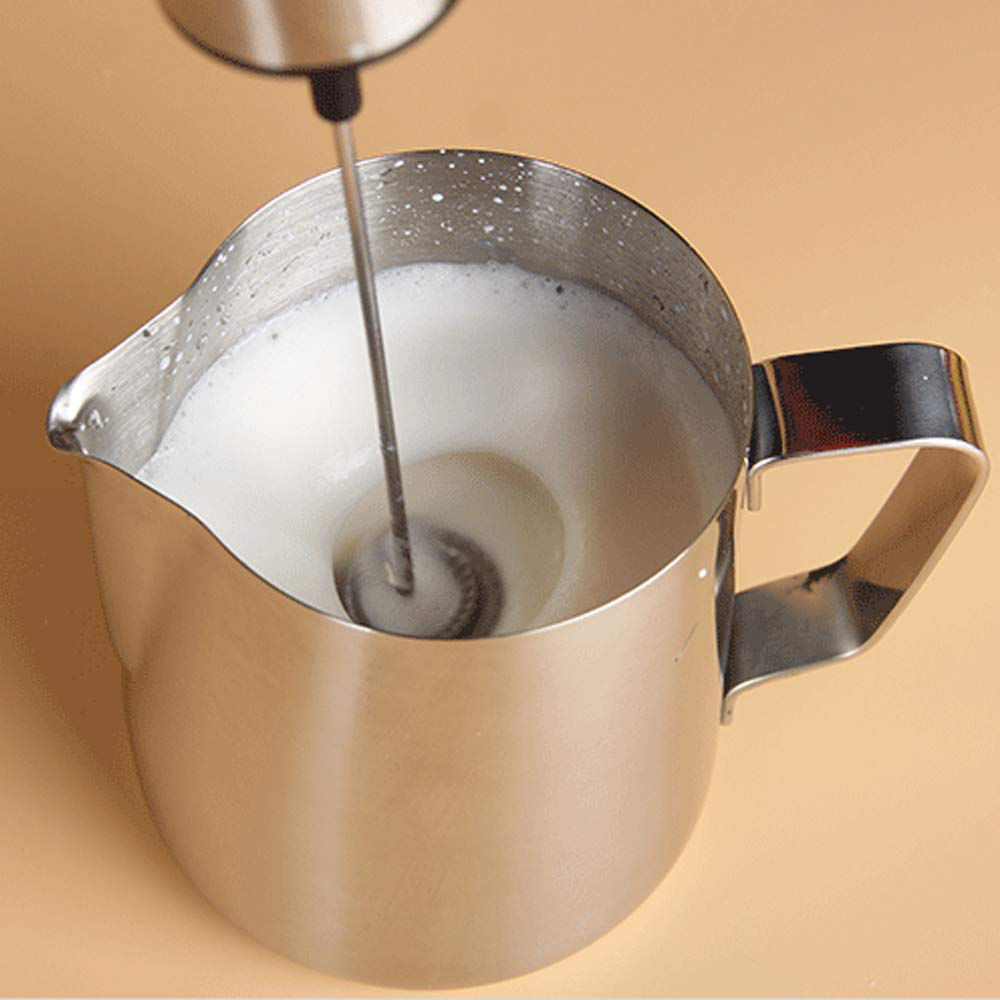 Milk Frother Electric Handheld Portable Powerful Milk Foamer For Latte/Cappuccino Coffee Chocolate,Durable Stainless Steel Egg