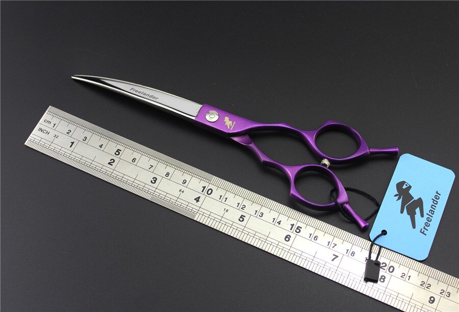 6.5inch Curved Scissor Thinning Shears Dog Scissors Pet Grooming Shear Hairdressing Tool Pet Groomer Accessory