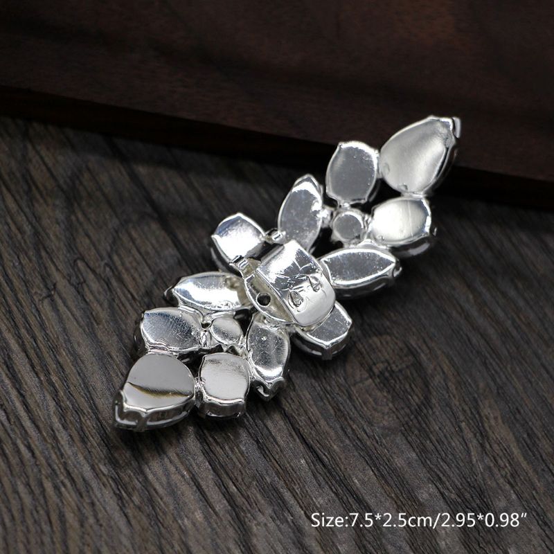 2pcs Shoe Clip High Heels Women Shoes Decoration Wedding Bridal Buckle Rhinestone Decorative Luxury DIY Accessories