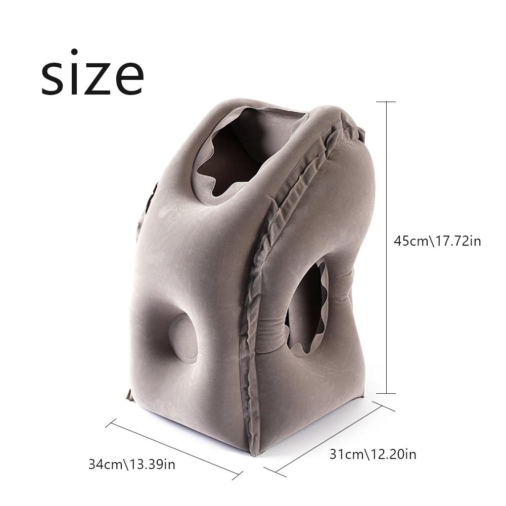 Reis vliegtuig opblaasbaar kussen slaaphulpmiddel buiten kantoor lunchpauze kussen draagbaar nek beschermend opblaasbaar kussen