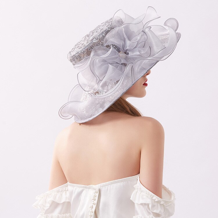 Chapeau de mariage paillettes chapeau mariage femme facinator chapeaux or noir pour les femmes chapeau de mariée accessoires de mariage