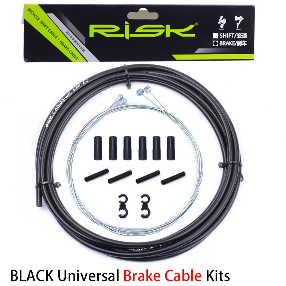 Bicycle Cable sets Housing Cable Hose Kit Brake Shifter For Sram Bike Bicycle derailleur Brake Cable & Shifting Lever Wire Line: Brake Set Black