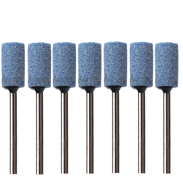 7Pc Keramische Steen Nail Boor Frezen Cuticle Schoon Bramen Polijsten Nagelvijlen Pedicure Tool Combinatie Accessoires