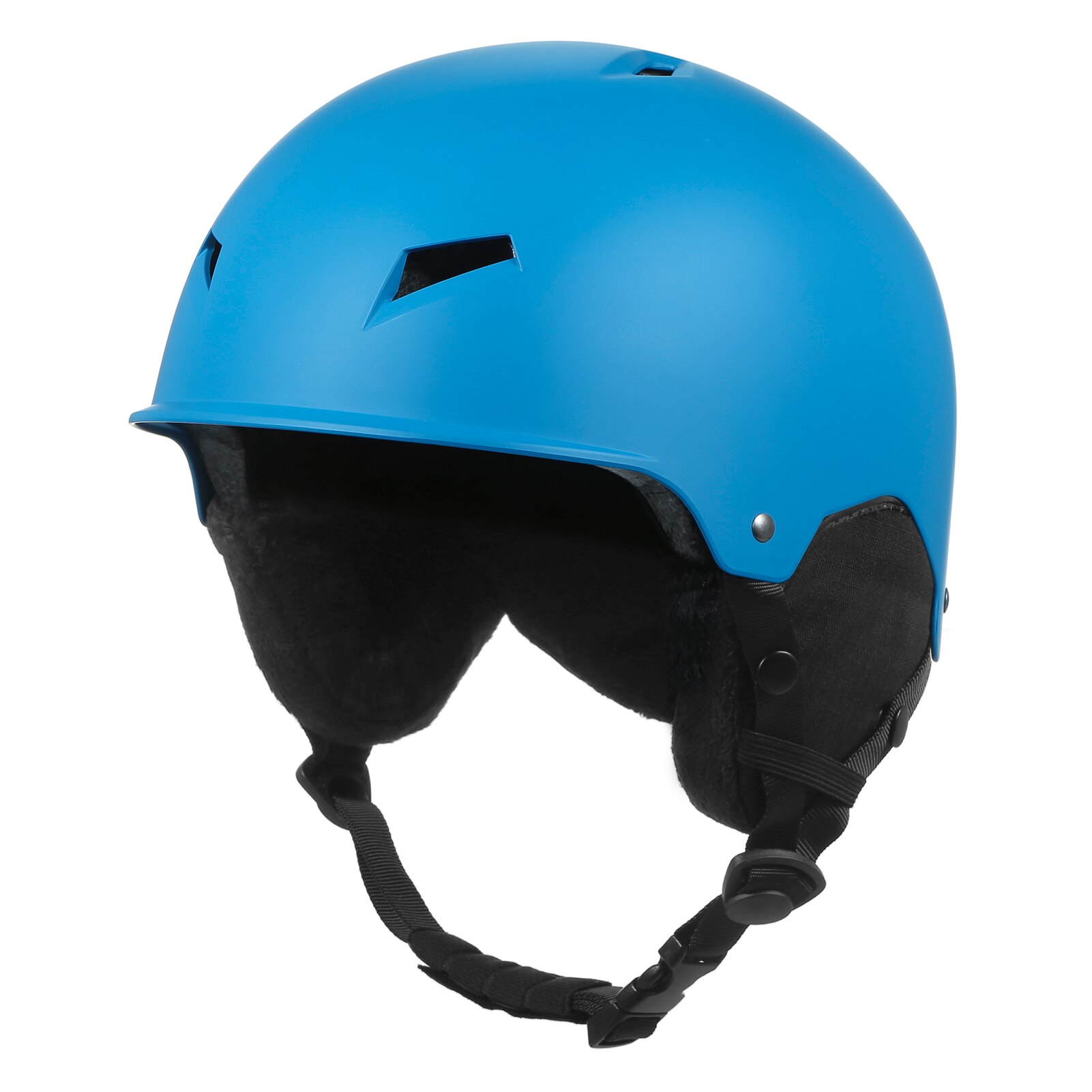 Man Women Snowboard Snowmobile Ski Helmet CE Certification Adult Windproof Skating Skateboard Snow Sports Cycling Helmets: Blue / M