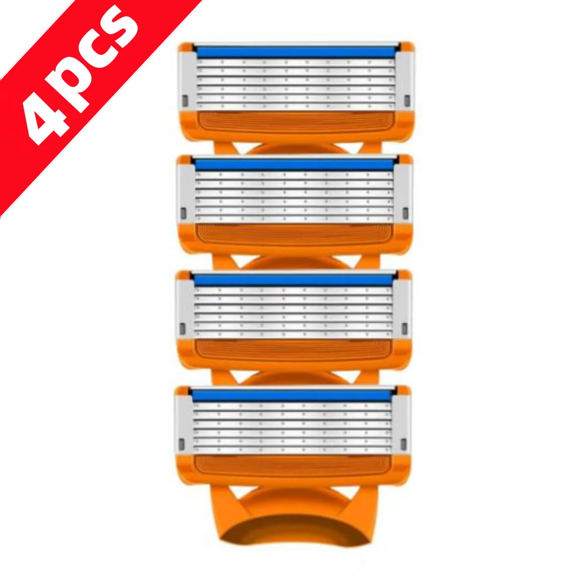 Men's Razor 5-layer Men's Razor Power Shaving Shaver Male Face Beard Hair Trimmer 5 Layer Blades Replacement: Gold