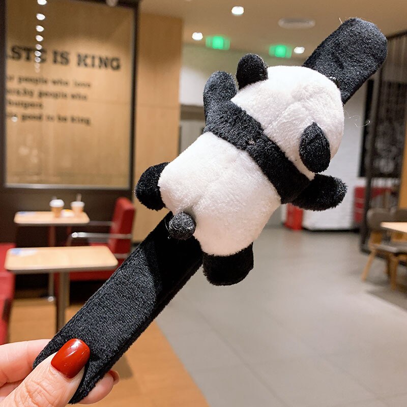 Jouet en peluche pour enfants, de bande dessinée Pop Circle, Bracelet Animal mignon tournesol Crocodile dinosaure, accessoires de décoration: Panda