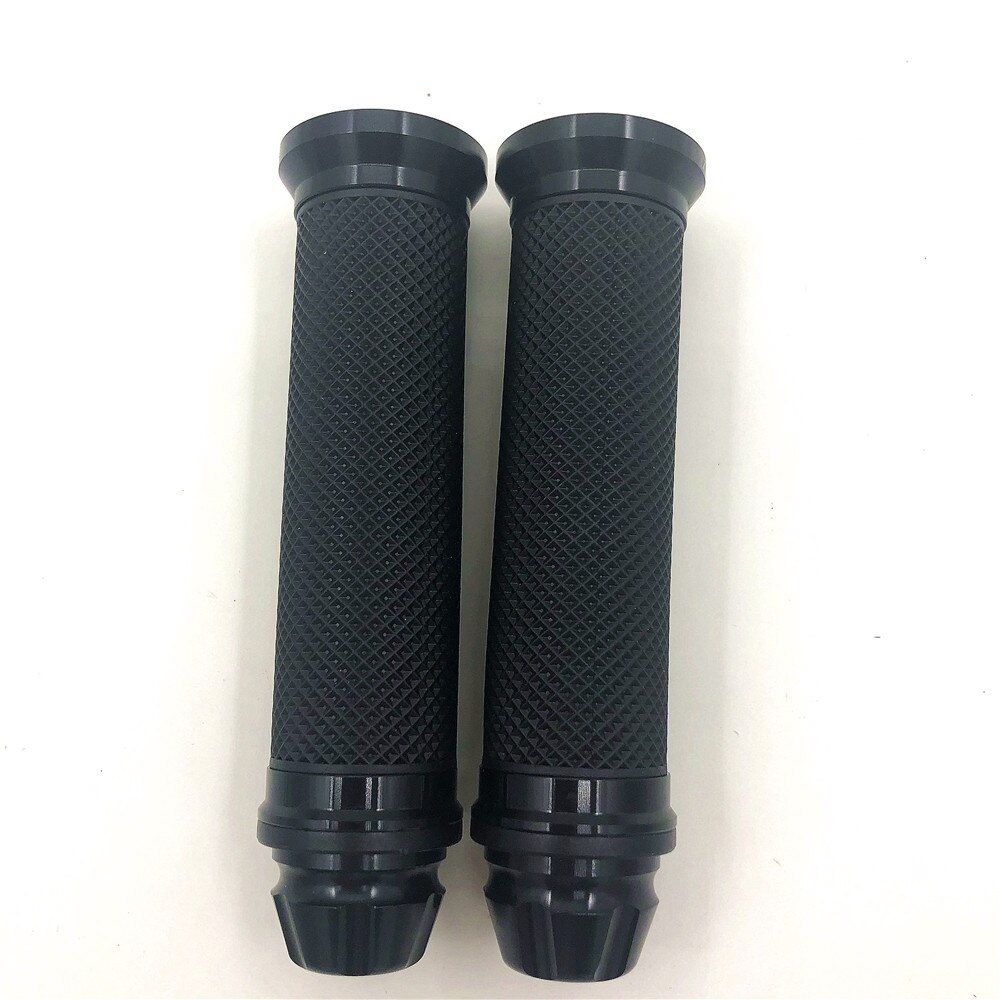 Motorcycle grips hand rubber pedal biker scooter handlebar modified throttle turn Grip Settle Handle Grips: Black