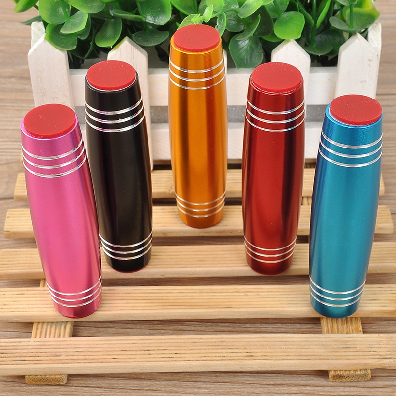 1 PC Mokuru Fidget Stick Flip Stress Reliever Desk Toy Antistress Desktop Roller Toy Kururin Wood Fidget Stick Mokuru