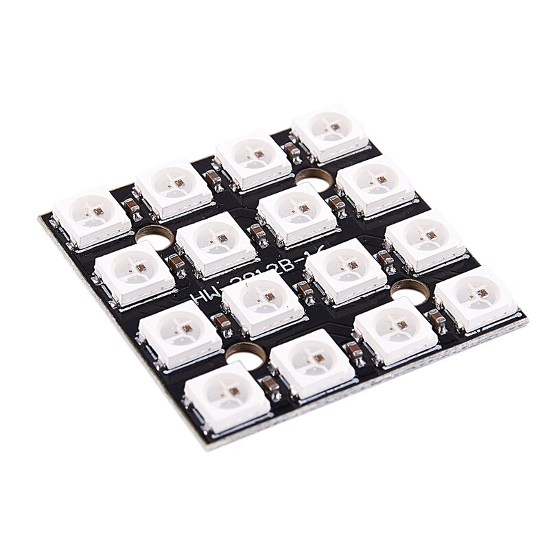 WS2812B 16-Bit 4*4 Full Color 5050 RGB LED Lamp Panel RGB light source module For Arduino
