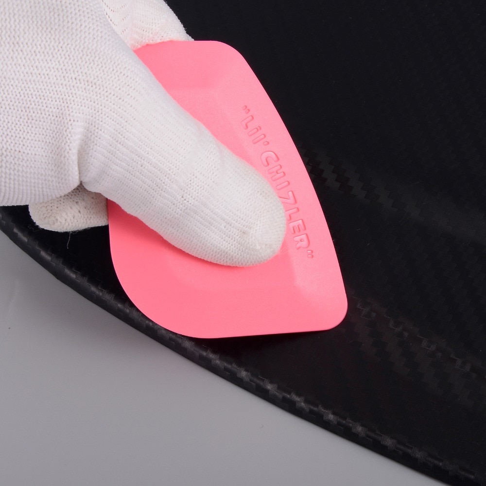 Ehdis 50 stk folie skraber vinyl film bil wrap auto hjemmekontor bil film mærkat montering rengøring pink skraber rude toner værktøj