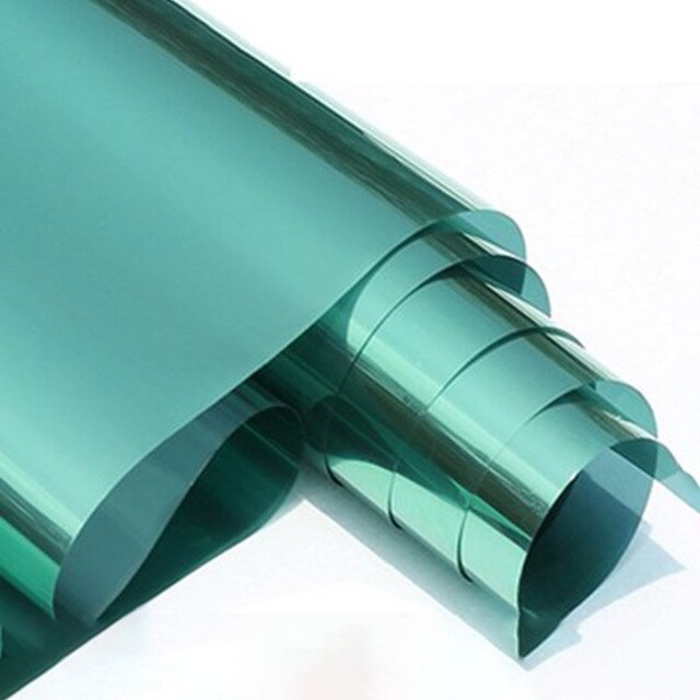 Rollo de vidrio de construcción sombreado para ventanas solar lámina térmica aislante 30cm x 200cm: Green