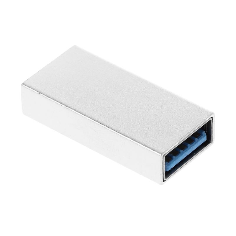 Usb 3.0 -liitin naaras-naarassovitin kullattu supernopea usb 3.0 -liitin jatkeliitäntämuunnin: Hopea