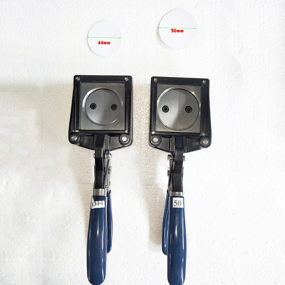 Hand Held Manual Round 37mm 25mm 32mm 44mm Paper Graphic Punch Die Cutter for Pro Button Maker