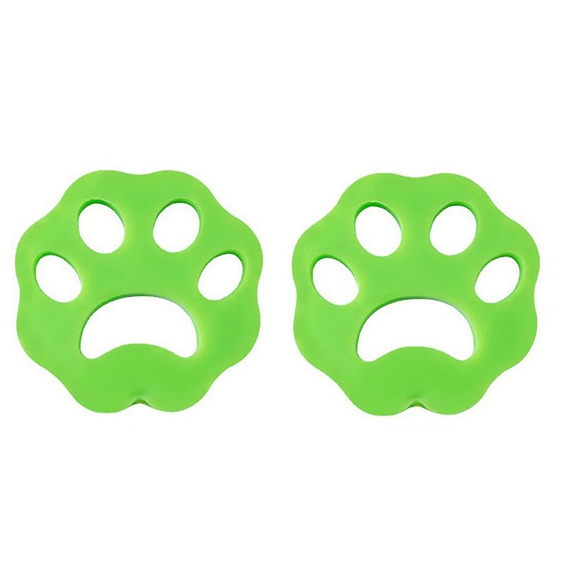 Pet Hair Remover Reusable Cleaning Laundry Catcher Pet Hair Catcher Cat Dog Fur Lint Remover Dryer Washing Machine Accessories: 2Pcs-Green B