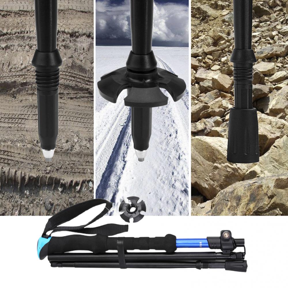 Telescopic Ultra Light Walking Stick Trekking Pole Anti Shock Extendable Folding