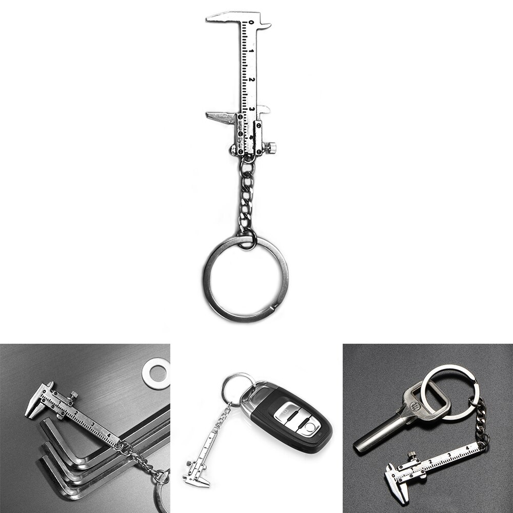 1 Piece 40mm Mini Plastic Sliding Vernier Caliper Gauge Measure Tool Ruler Micrometer