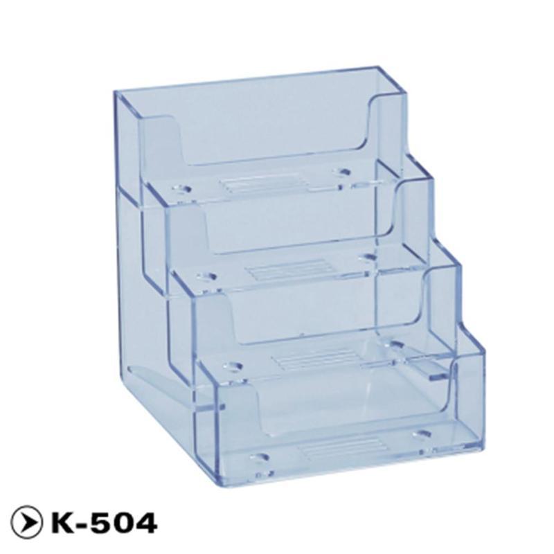 Vividcraft Desk Accessories Transparent Acrylic Counter Top Display Stand Photo Holder Business Card Holders Desk Stand JXJ1458: K-504