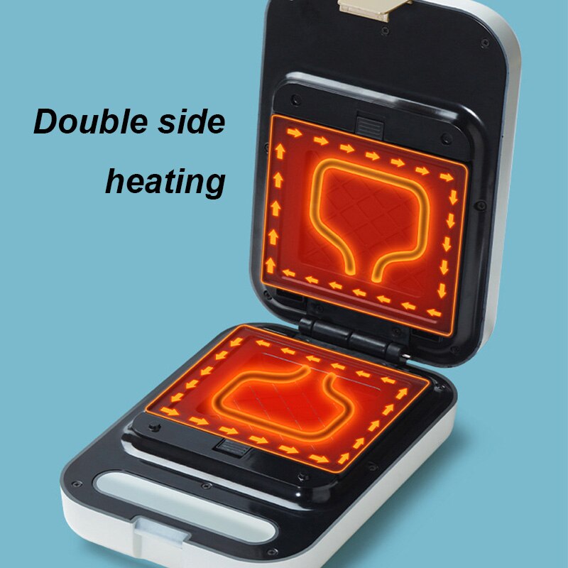 220V Electric Waffles Maker Iron Sandwich Maker Machine Bubble Egg Cake Oven Breakfast Waffle Machine 3 Baking Tray Cake Maker