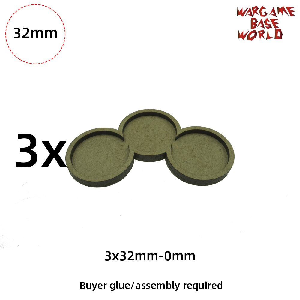 Wargame Base World - Round 32mm Movement Tray -