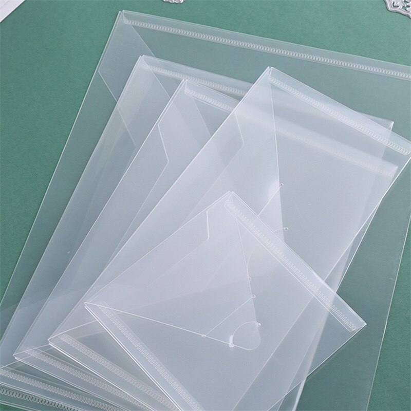 10 Pcs/pack Plastic Storage Envelopes for Clear Stamps and Cutting Dies Storage Pockets for Crafters Easy Close and Open