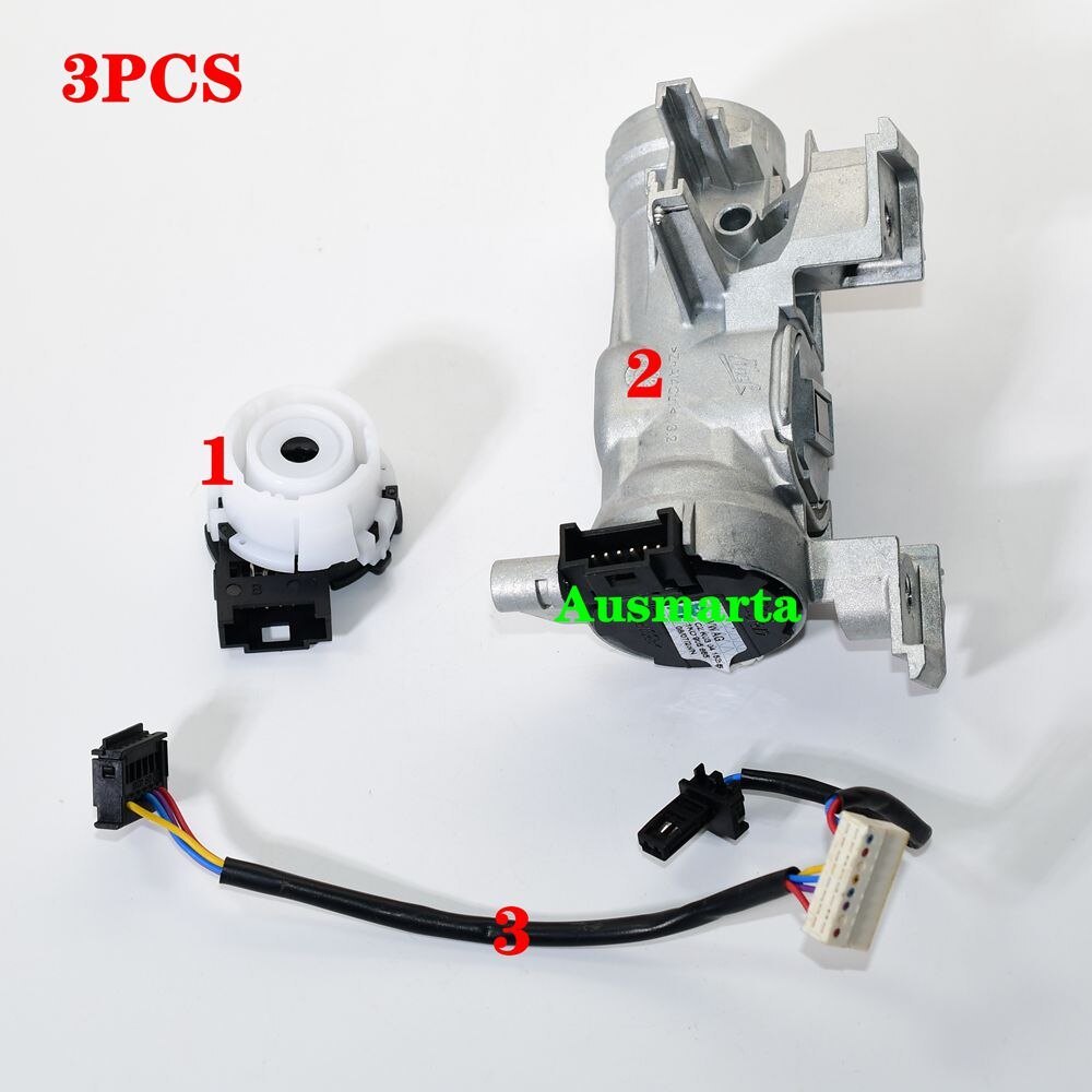 Steering Lock & Ignition Starter Switch For Golf MK5 MK6 Eos 1K0 905 ...