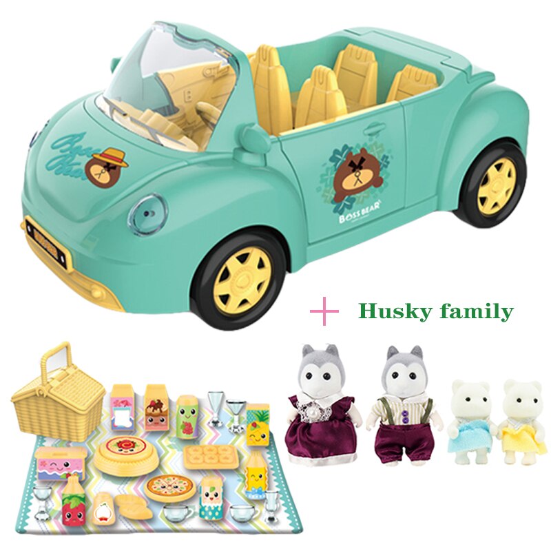 Children's Birthday Simulation Play House Toy Convertible Sliding Car Rabbit Family Ho Package Toy Halloween: 8806-2-G05-K03