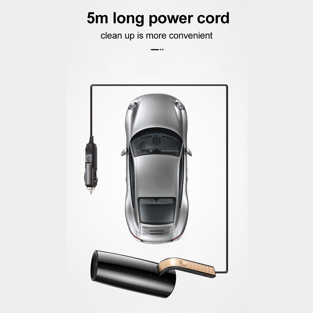 Handheld Vacuum Powerful Cyclone Suction Car Vacuum Cleaner Wet Dry Auto Portable For Car Home Pet Hair Cleaner 6500PA 120W