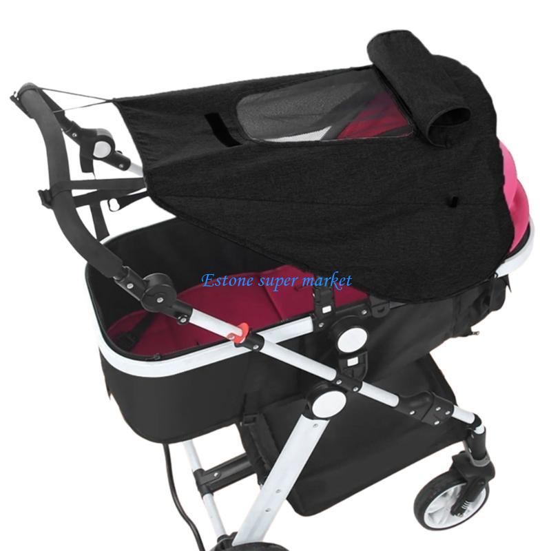 090b tweeweg kinderwagens met hoge ligstand, zonnescherm, hoes voor kinderwagen, schaduwbescherming