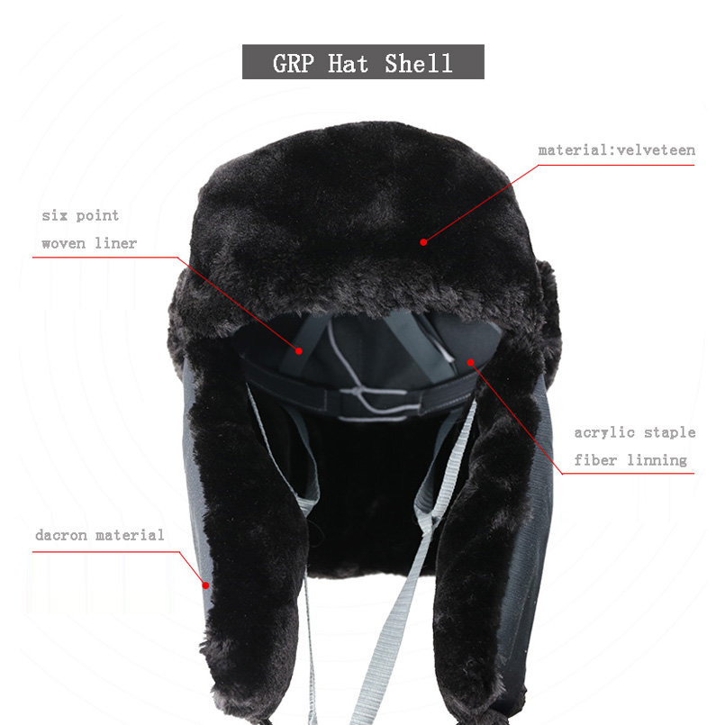 CK Tech.Cold-proof Winter Safety Helmet Working Cap Outdoor Site Helmets Labor Protection Construction Anti-smashing Hard Hat
