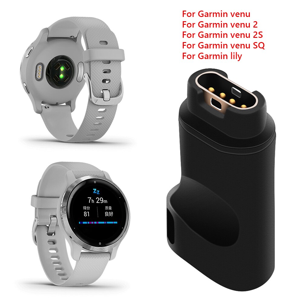 Usb laddare adapter typ c kabel för garmin fenix 5/5s/5x/6/6s/6x venu swim 2/2s sq vivoactive 4/4s/3 945 935 645 245 instinct
