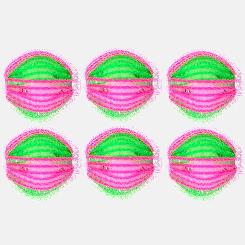 6 stuks kleding persoonlijke verzorging haarbal wasmachine reinigingsbal grijpt pluis haar magie ontharing wasbal: 6 stuks