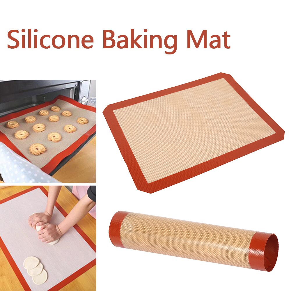Non-stick Siliconen Bakken Mat Pad Vel Bakken Gebak Gereedschap Rolling Deeg Mat Grote Maat Voor Cake Cookie macaron