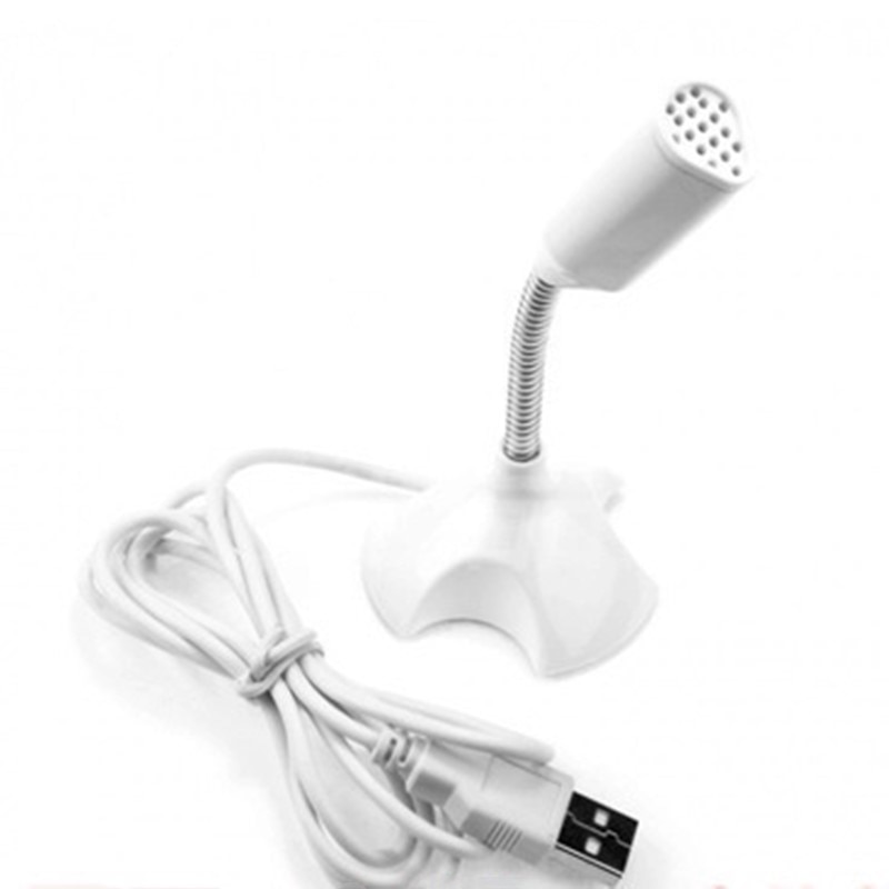 Adjustable USB Laptop Mini Microphone Studio Speech Microphone Stand Mic With Holder for Desktop PC