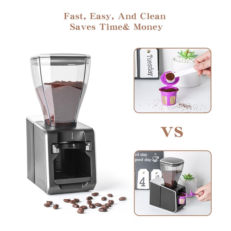 Coffee Powder Filling Organizer for K-Cup Coffee Machine Americano Automatic Bottle for Keurig Gadgets