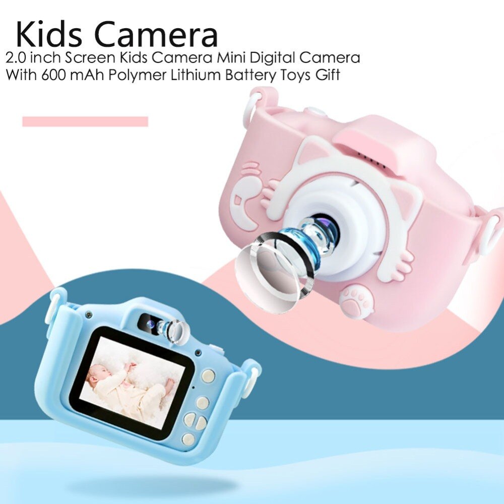 Kids Camera Mini Mooie Kat Digitale Foto Camera Hd Kids Digitale Camera Voor Digitale Camera Met Video Video Camera 'S Kids