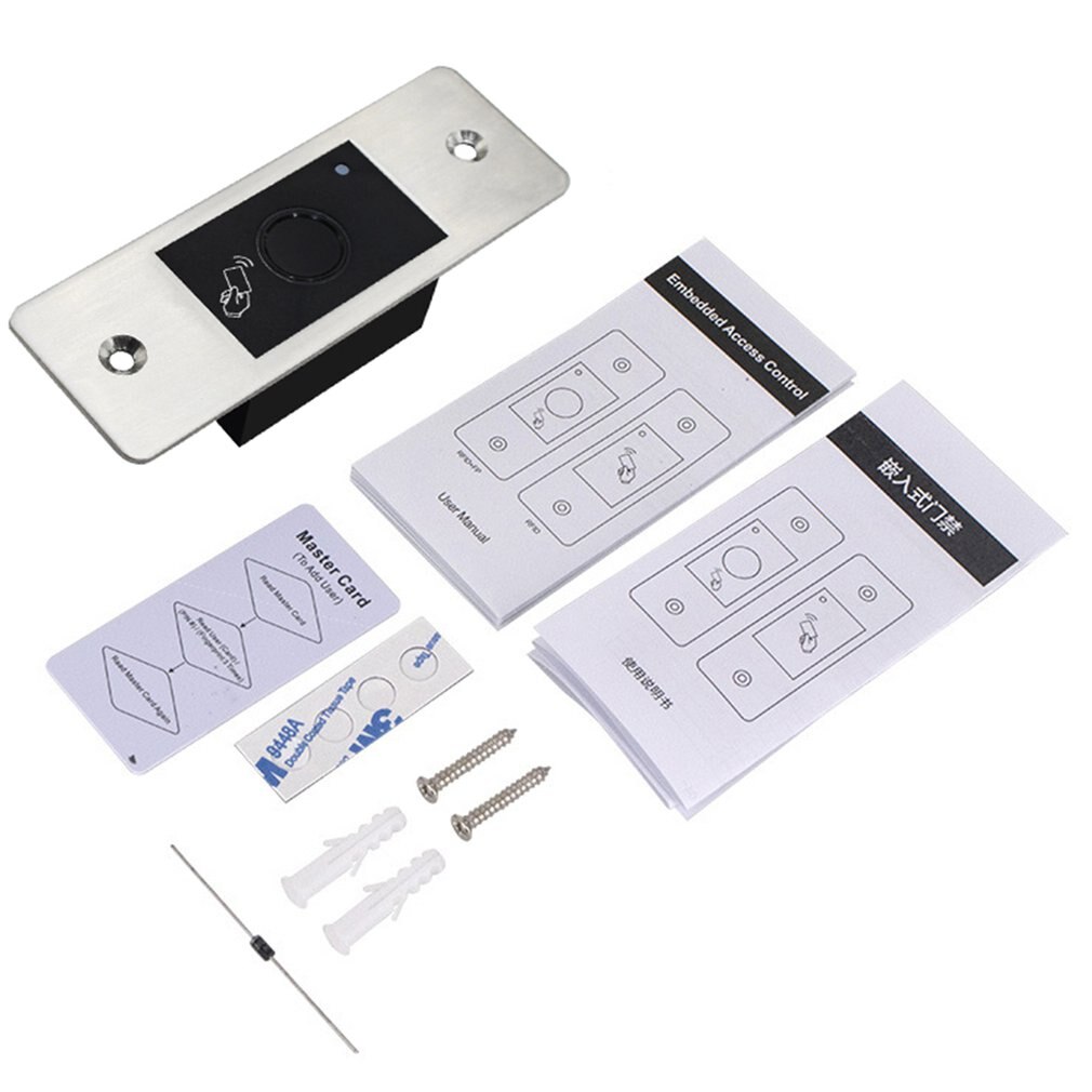 Metal IP66 Waterproof Outdoor Use Embedded Biometric Fingerprint Access Controller Standalone RFID Card Door Access Control