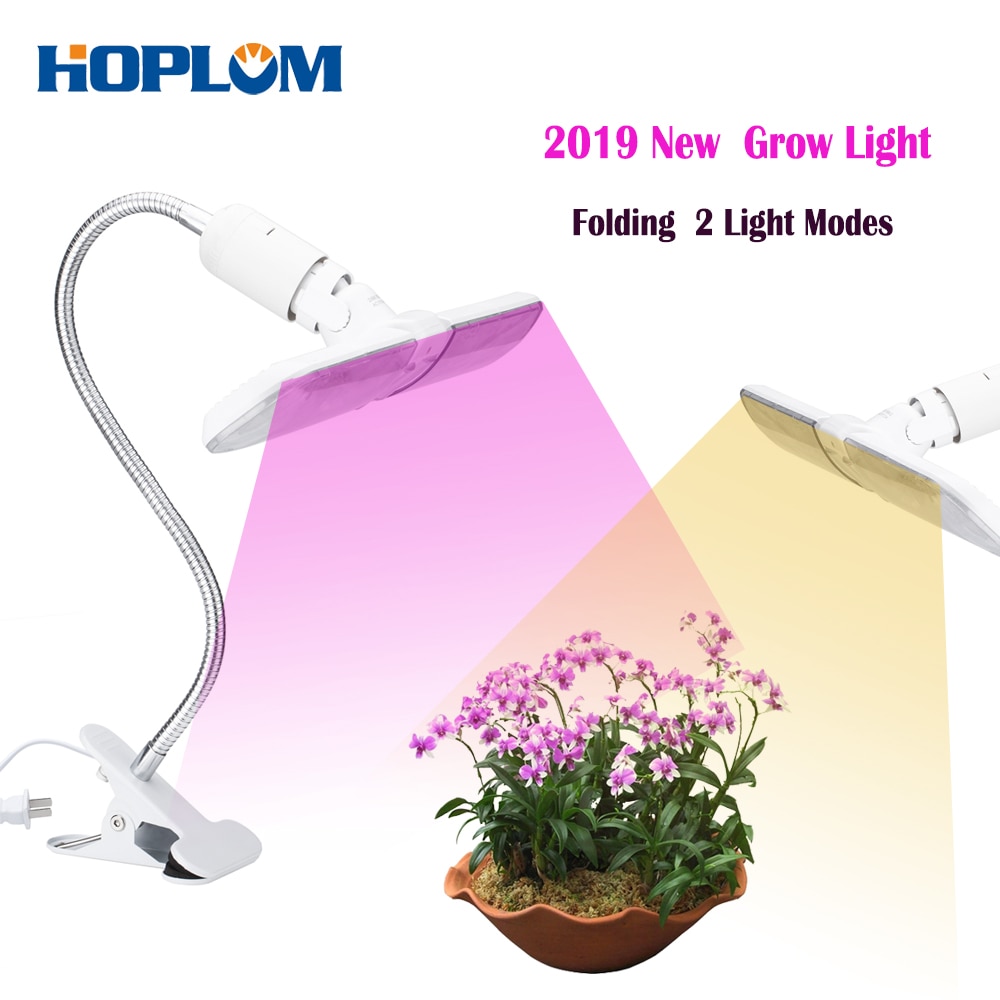 Versie Dual Modi LED Grow Light Bulb 75W E27 Plant Lamp Voor Indoor Planten met Flexibele Zwanenhals 110V 220V
