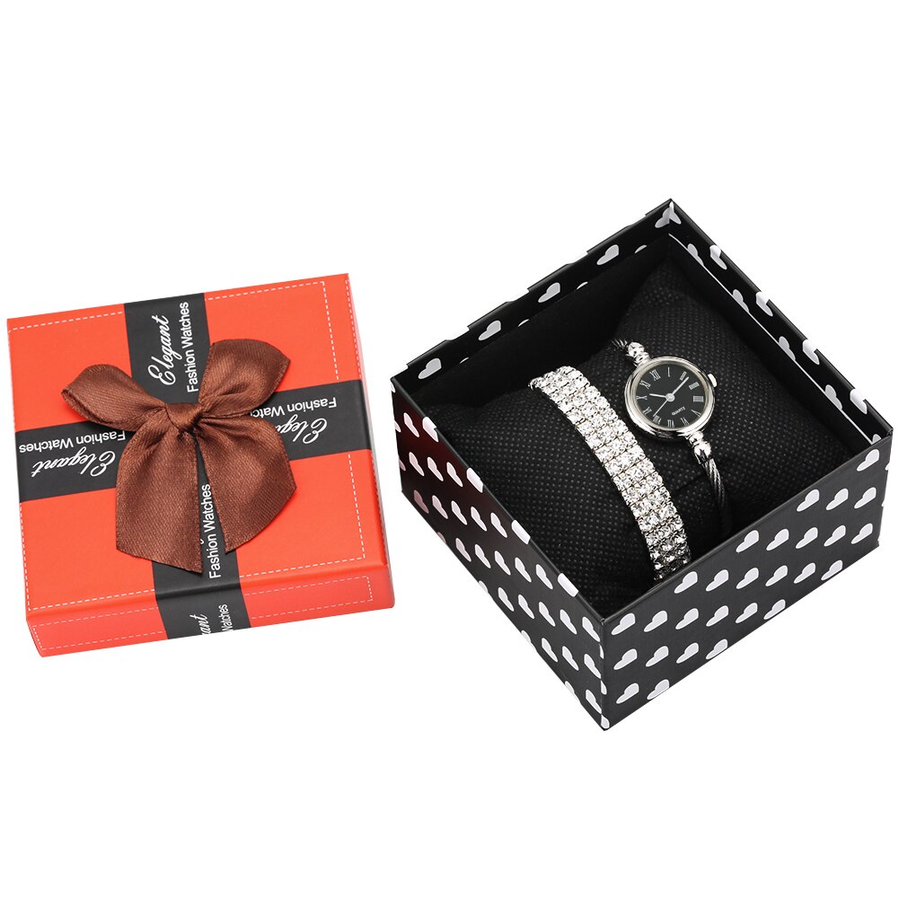 Frauen Uhren Armreif & Armbinde Uhr einstellen Kleine Zifferblatt Stahl Armreif Uhr Armbinde Luxus Damen Relgio Feminino: Armreif Uhr einstellen 30