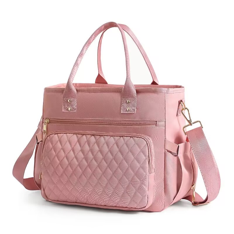 Large Capacity Travel Picnic Handheld Storage Bag Waterproof Leaky Proof Wear Resistant Crossbody Multi Functional Mommy Bag﻿: MULTI