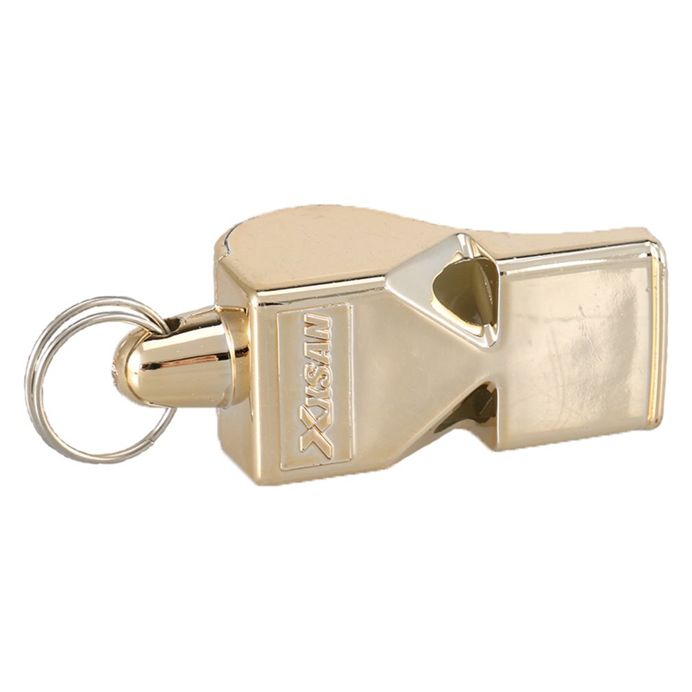 Metal apito de aço inoxidável extra alto cordão para a escola esportes futebol basquete e proteção salva-vidas