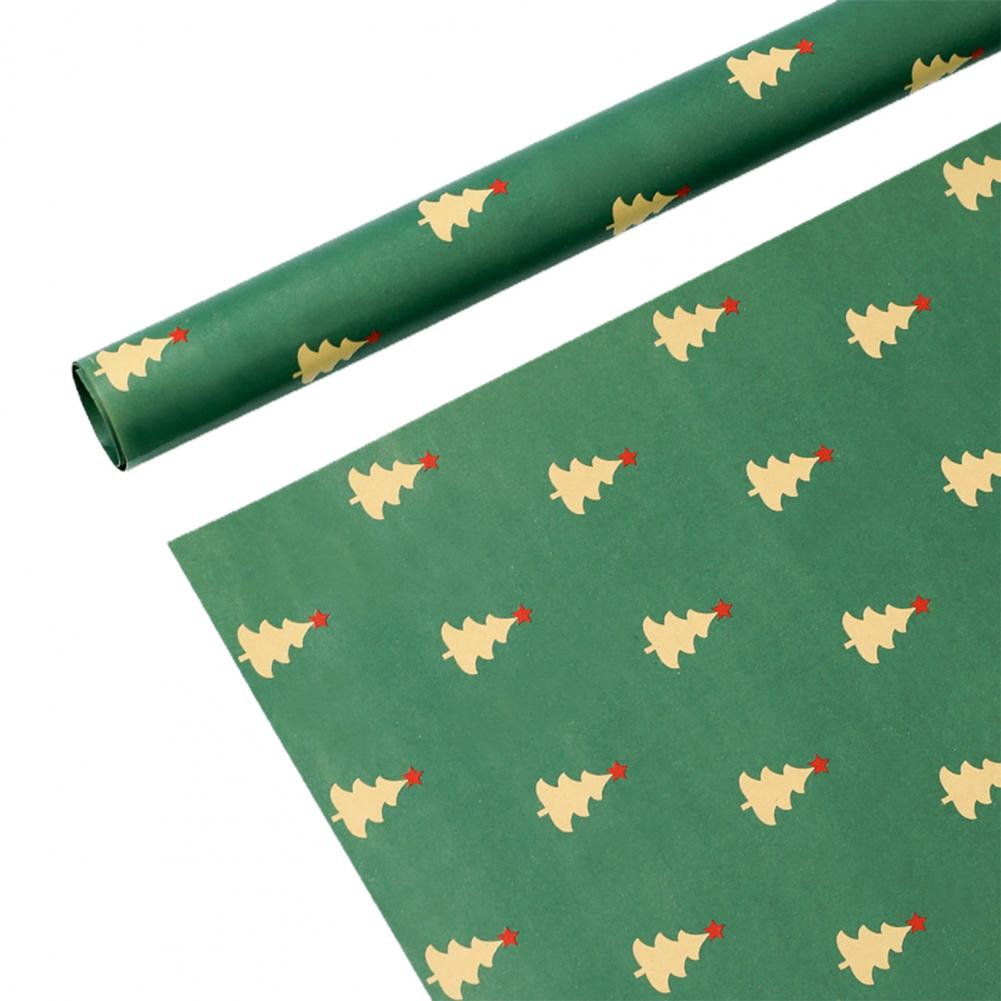 Tear Resistant Smooth Surface Versatile Reverse Christmas Wrapping Paper for Birthday