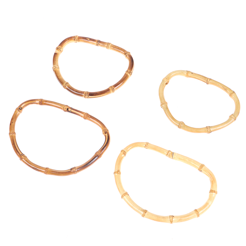 Sac à main rond en bambou, 12cm/15cm, en bois, pour remplacement, accessoires de bricolage